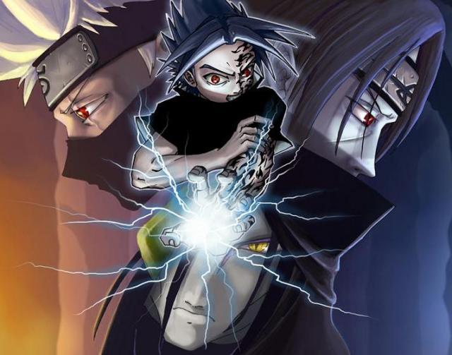 Kakashi and Itachi and Sasuke and Orochimaru